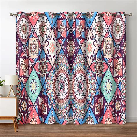 boho blackout curtains|bohemian blackout curtains target.